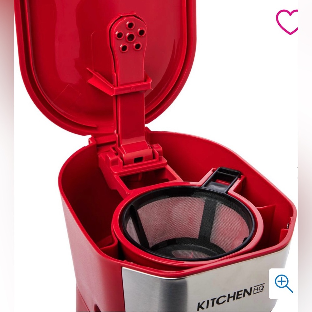 Red Kitchen HQ Single Coffee Maker with Travel Mug - Picture 3 of 4
